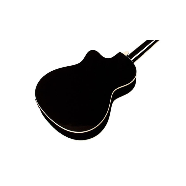 Preview: Cordoba Fusion 5 Jet BLK, Fichte massiv / Mahagoni, Pickup, Cutaway, 48mm Sattelbreite